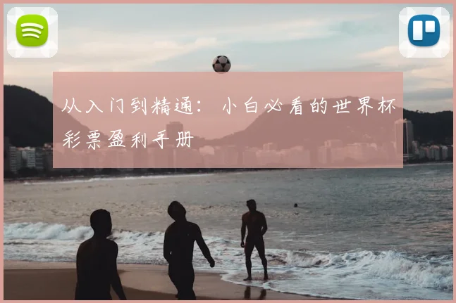 从入门到精通：小白必看的世界杯彩票盈利手册